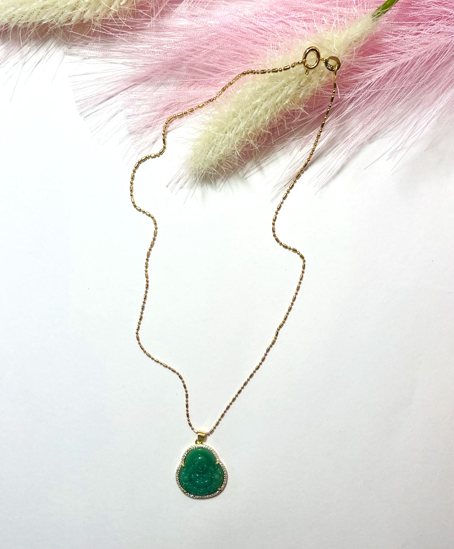 JADE BUDDHA NECKLACE