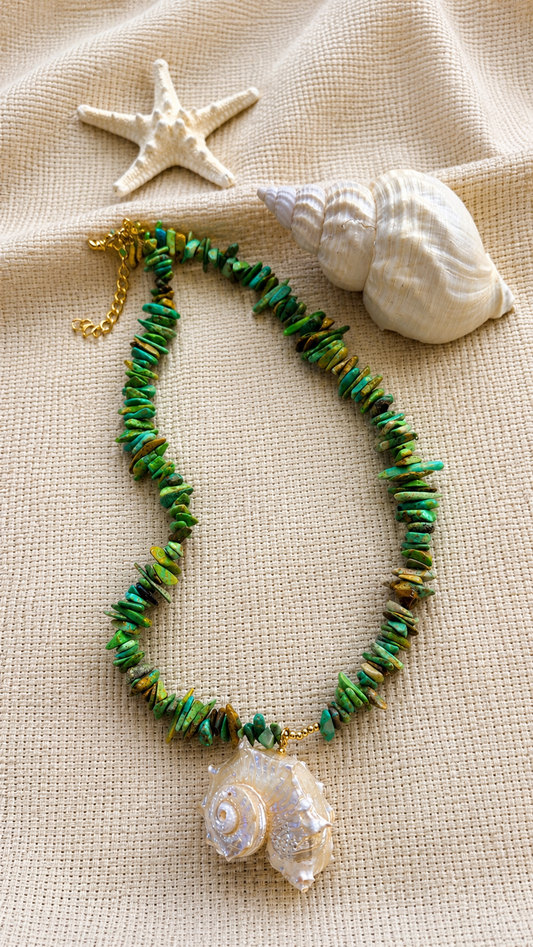 Turquoise Shell Necklace