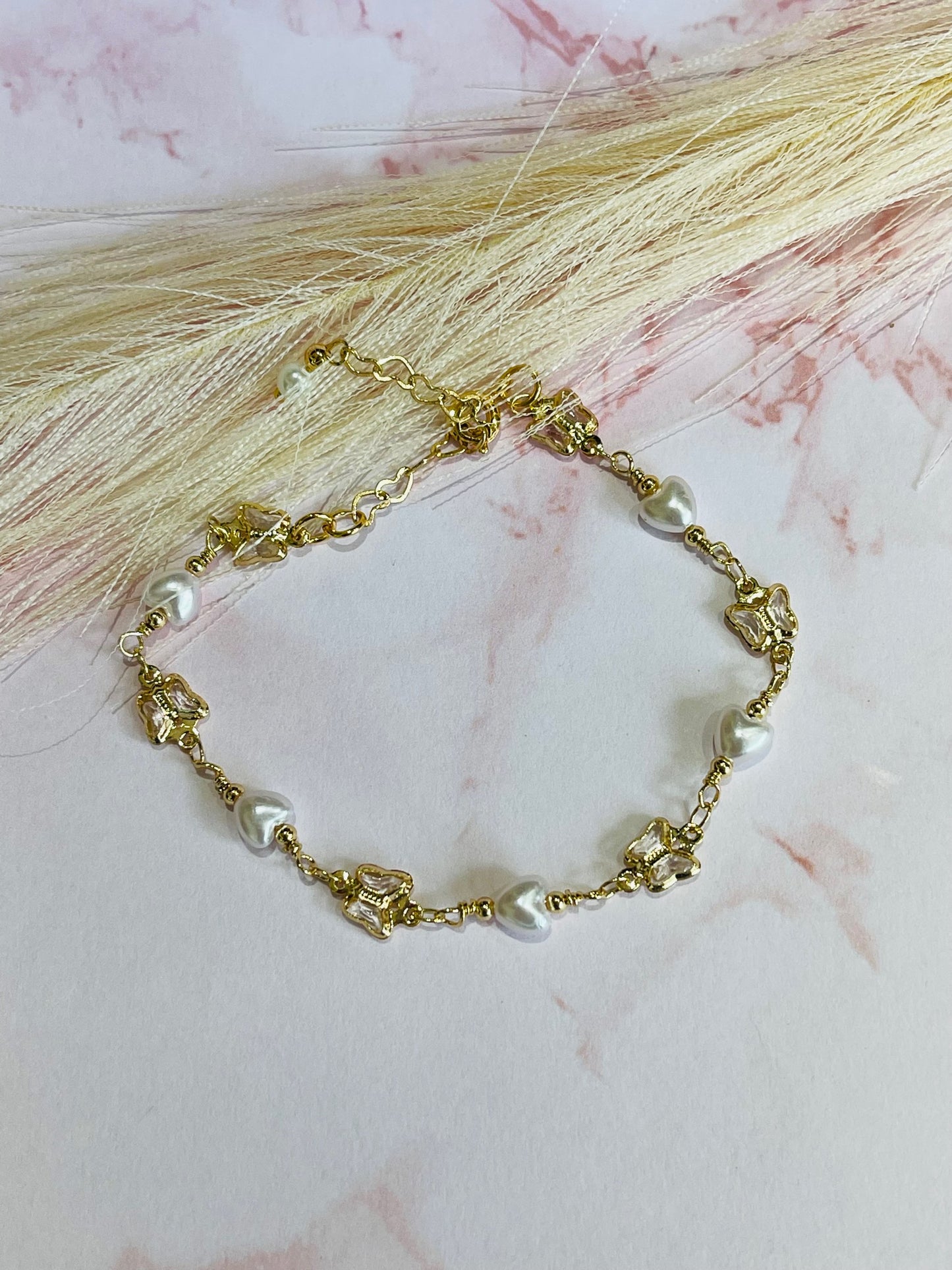 Butterfly ankle bracelet