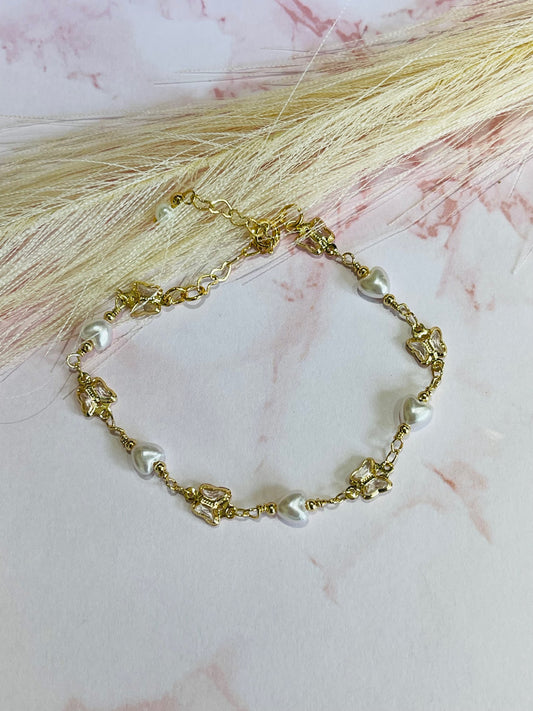 Butterfly ankle bracelet