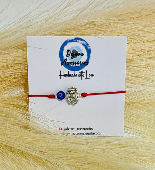 Lotus flower red string