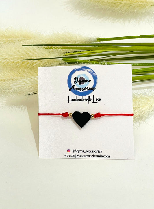 AZABACHE HEART RED STRING