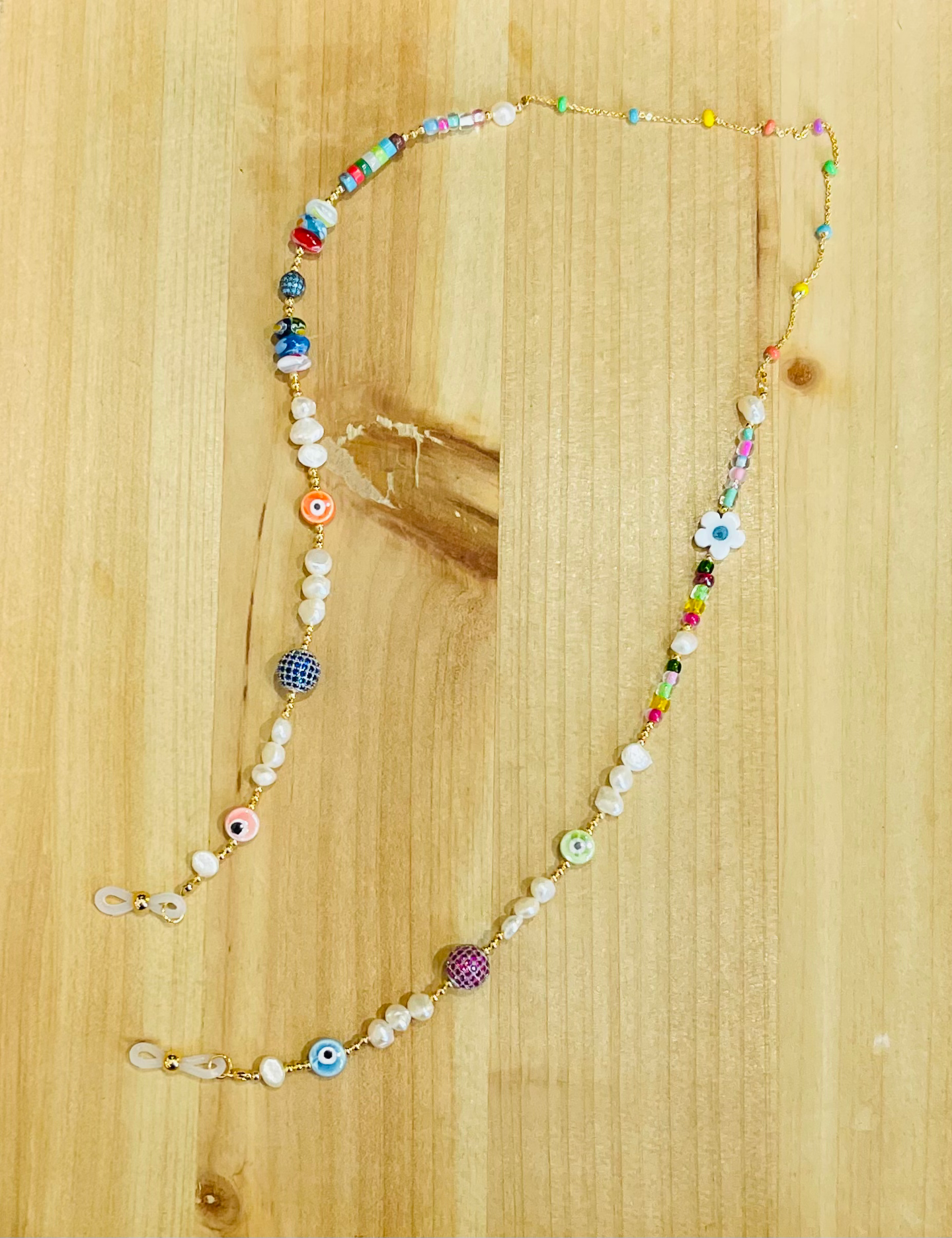 Sky evil eye sunglass holder