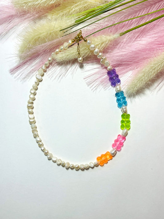 COLORS DELIGHT BEARS NECKALCE