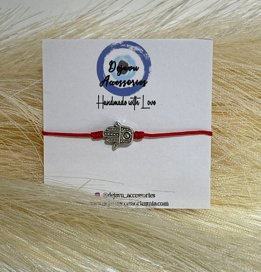 Hamsa hand red  string